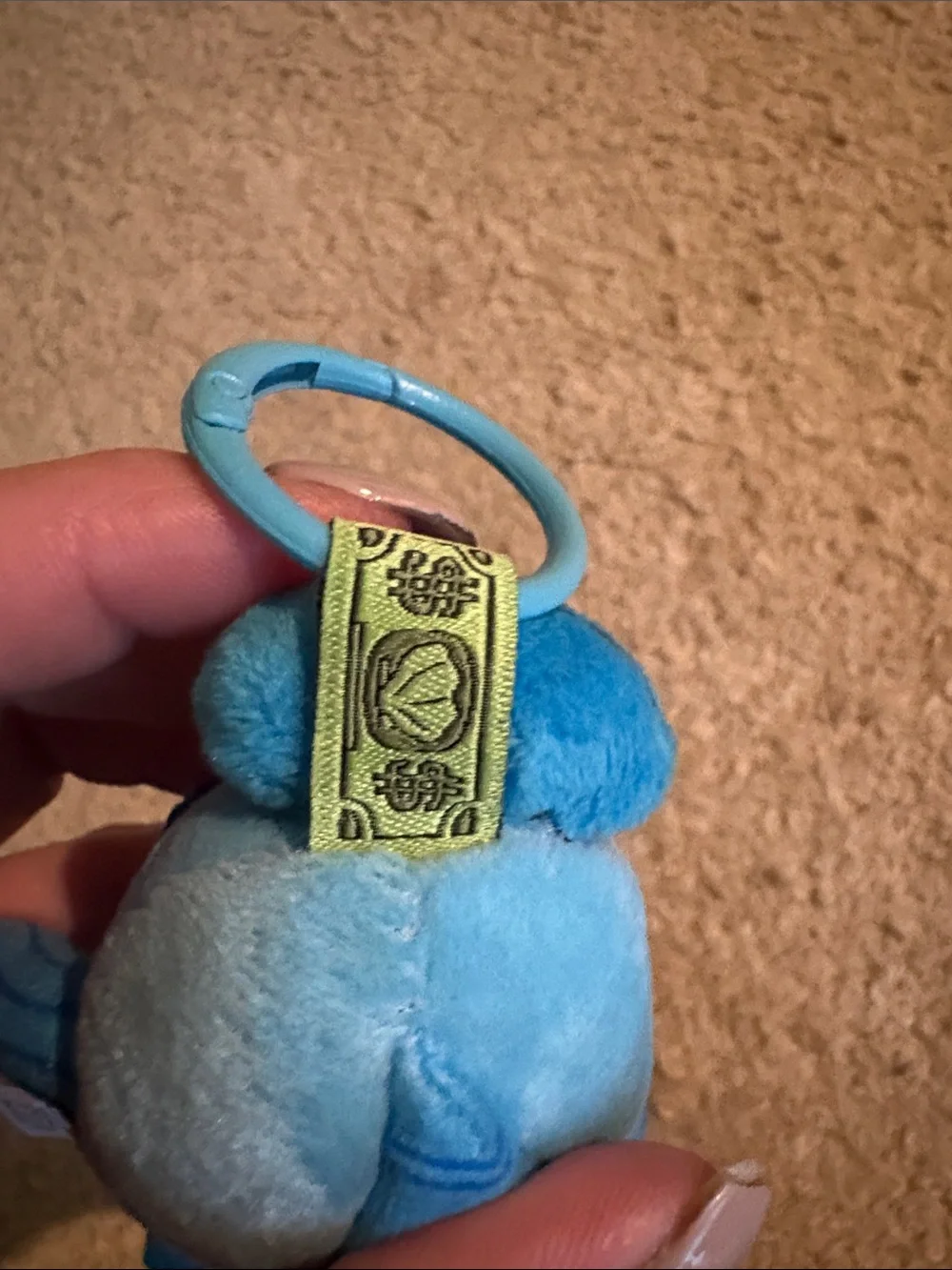 Blue Plush Clip-On Kids Toy Bikini Bottom